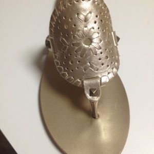 Jack Rogers Platinum Georgica sandals size 8.5